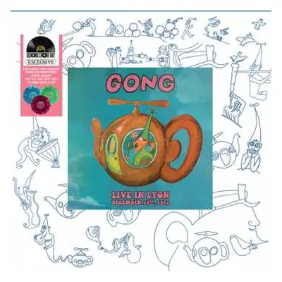 3LP Gong: Live At Lyon Decembre 1972 (clear/red/orange/blue Splatter Vinyl)