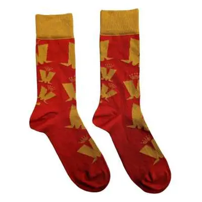 Madness Unisex Ankle Socks: Crown & M Pattern (uk Size 7 - 11) 42 - 47