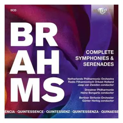 5CD/Box Set Johannes Brahms: Complete Symphonies & Serenades