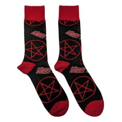 Motley Crue Unisex Ankle Socks: Logos & Pentagrams (uk Size 7 - 11) 42 - 47