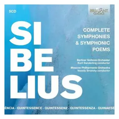 5CD/Box Set Jean Sibelius: Complete Symphonies & Symphonic Poems