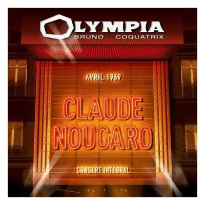 2CD Claude Nougaro: Olympia - Avril 1969 - Concert Intégral + Bonus