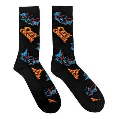 Ozzy Osbourne Unisex Ankle Socks: Logos & Bats (uk Size 7 - 11) 42 - 47