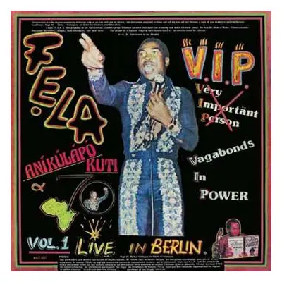 LP Fela Kuti: V.I.P. (Vagabonds In Power) Vol. 1 Live In Berlin