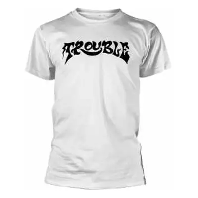 Tričko Logo Trouble 2 (white) S