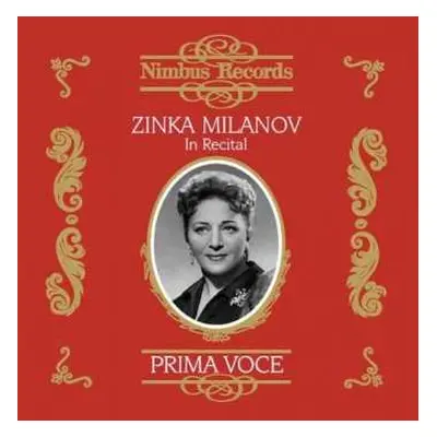 CD Zinka Milanov: Zinka Milanov: In Recital