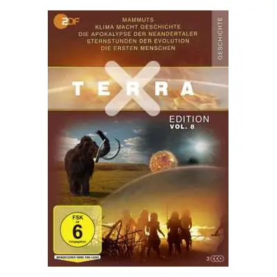 DVD Various: Terra X Vol. 8: Mammuts / Klima Macht Geschichte / Die Apokalypse Der Neandertaler 