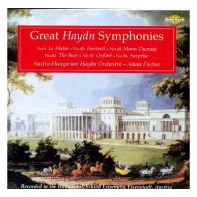 2CD Joseph Haydn: Symphonien Nr.6,45,48,82,92,94