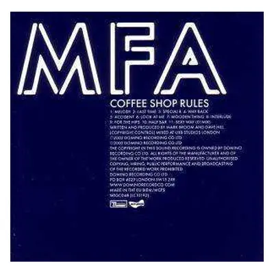 CD Midnight Funk Association: Coffee Shop Rules