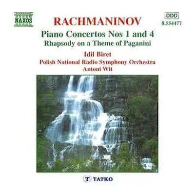 CD Sergei Vasilyevich Rachmaninoff: Piano Concertos Nos 1 And 4, Rhapsody On A Theme Of Paganini