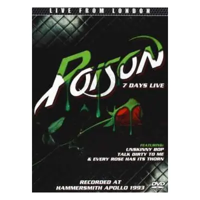 DVD Poison: 7 Days Live DIGI