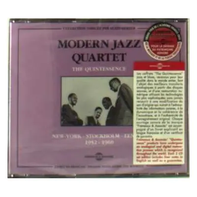 2CD The Modern Jazz Quartet: The Quintessence, New York / Stockholm / Lennox, 1952-1960