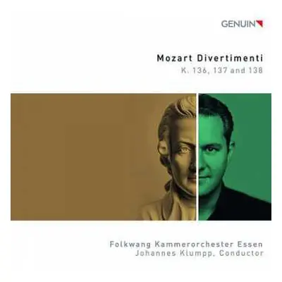 CD Wolfgang Amadeus Mozart: Divertimenti Kv 136-138