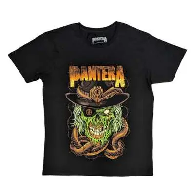 Pantera Unisex T-shirt: Snake & Skull (small) S