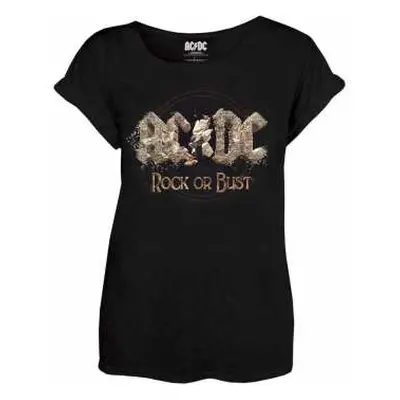 Dámské Tričko Rock Or Bust XS