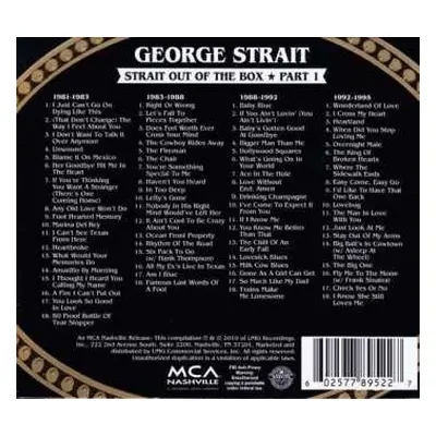 4CD/Box Set George Strait: Strait Out Of The Box: Part 1