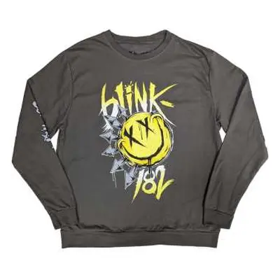 Blink-182 Unisex Sweatshirt: Big Smile (sleeve Print) (small) S