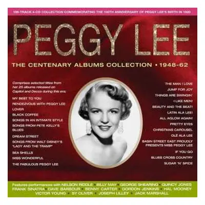 4CD Peggy Lee: The Centenary Albums Collection 1948-62