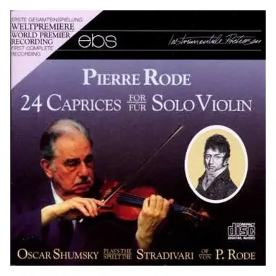 CD Pierre Rode: 24 Caprices For Solo Violin