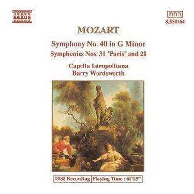 CD Wolfgang Amadeus Mozart: Symphony No.40 In G Minor / Symphony No.31 In D Major "Paris" / Symp