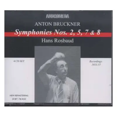 4CD Anton Bruckner: Symphony N.2, N.5, N.7, N.8