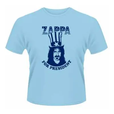 Tričko Zappa For President (blue) XL