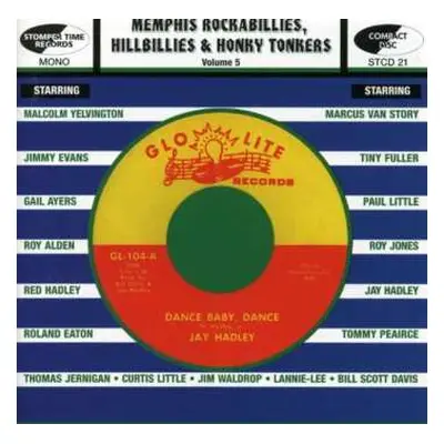 CD Various: Memphis Rockabillies, Hillbillies & Honky Tonkers Volume 5: Glo Lite Records