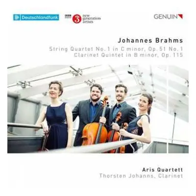 CD Johannes Brahms: String Quartet No. 1 In C Minor, Op. 51 No. 1 / Clarinet Quintet In B Minor,