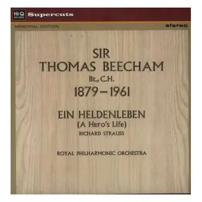 LP Sir Thomas Beecham: Ein Heldenleben (A Hero's Life)