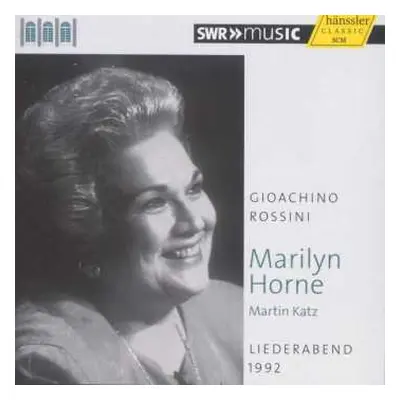 CD Marilyn Horne: Liederabend 1992