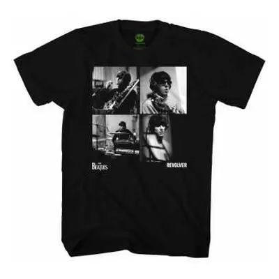 The Beatles Unisex T-shirt: Revolver Studio Shots (medium) M