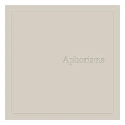 CD Graham Lambkin: Aphorisms