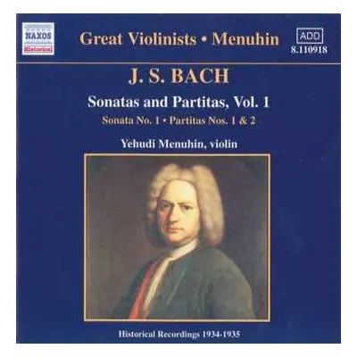 CD Johann Sebastian Bach: Sonaten & Partiten Für Violine Bwv 1001,1002,1004