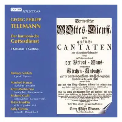 CD Georg Philipp Telemann: Kantaten Aus "harmonischer Gottesdienst"