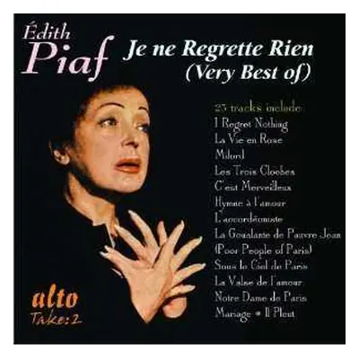 CD Edith Piaf: Je Ne Regrette Rien: Very Best Of Edith Piaf