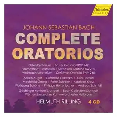 4CD Johann Sebastian Bach: Helmuth Rilling - Complete Bach Oratorios