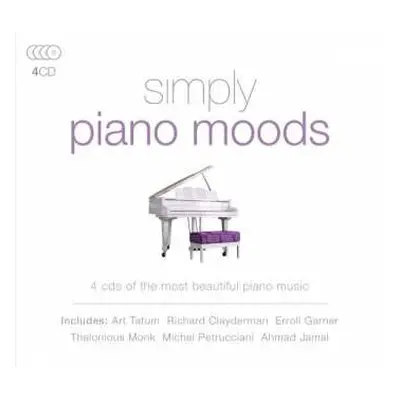 4CD Various: Simply Piano Moods (2017)