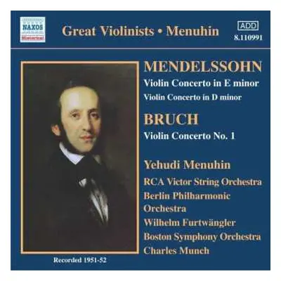 CD Max Bruch: Violin Concertos