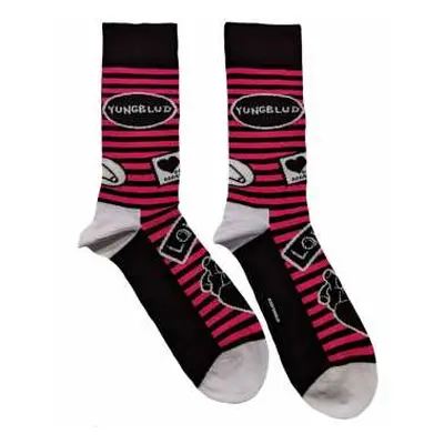 Yungblud Unisex Ankle Socks: Symbols (uk Size 7 - 11) 40 - 45