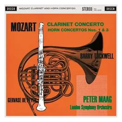 LP The London Symphony Orchestra: Clarinet Concerto / Horn Concertos Nos. 1 & 3