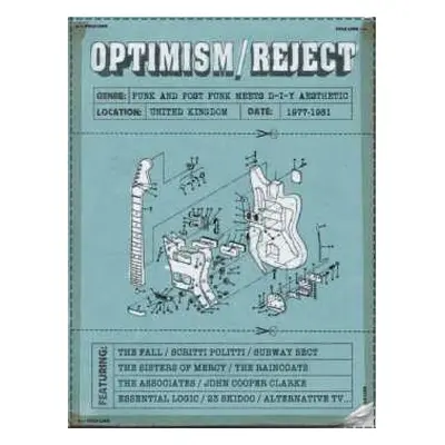 4CD/Box Set Various: Optimism / Reject (UK D-I-Y Punk and Post-Punk 1977-1981) DLX