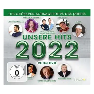 2CD/DVD Various: Unsere Hits 2022