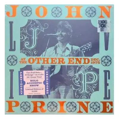 4LP/Box Set John Prine: Live At The Other End Dec. 1975 LTD