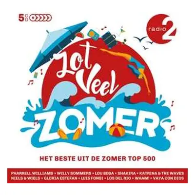 5CD Various: Radio 2 - Zot Veel Zomer - Het Beste Uit De Zomer Top 500