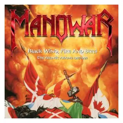 3CD/Box Set Manowar: Black Wind, Fire & Steel: Atlantic Albums 1987-1992