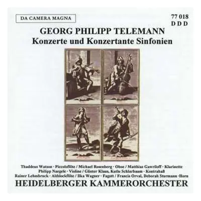 CD Georg Philipp Telemann: Konzerte & Konzertante Sinfonien