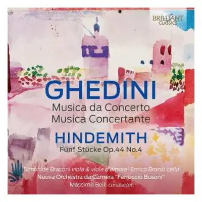 CD Giorgio Federico Ghedini: Musica Da Concerto Für Viola & Streichorchester