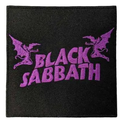 Black Sabbath Standard Woven Patch: Wavy Logo & Daemons