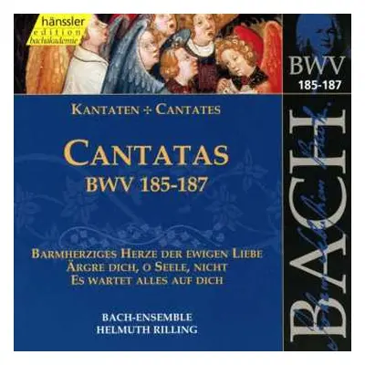 CD Johann Sebastian Bach: Cantatas BWV 185-187