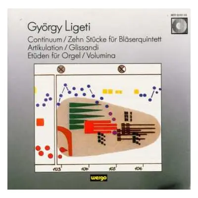 CD György Ligeti: Continuum / Zehn Stücke Für Bläserquintett / Artikulation / Glissandi / Etüden